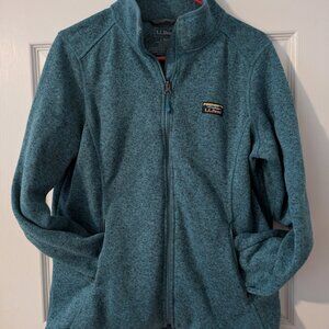 L.L.Bean Sweater Fleece Full-Zip Blue